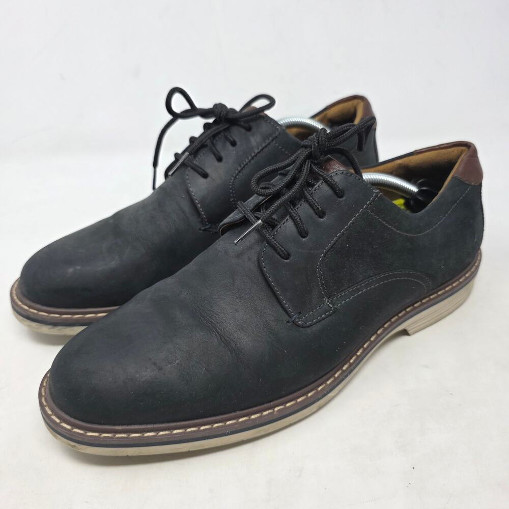Florsheim Mens Black Leather Oxford Dress Shoes Classic Lace Up Size 8